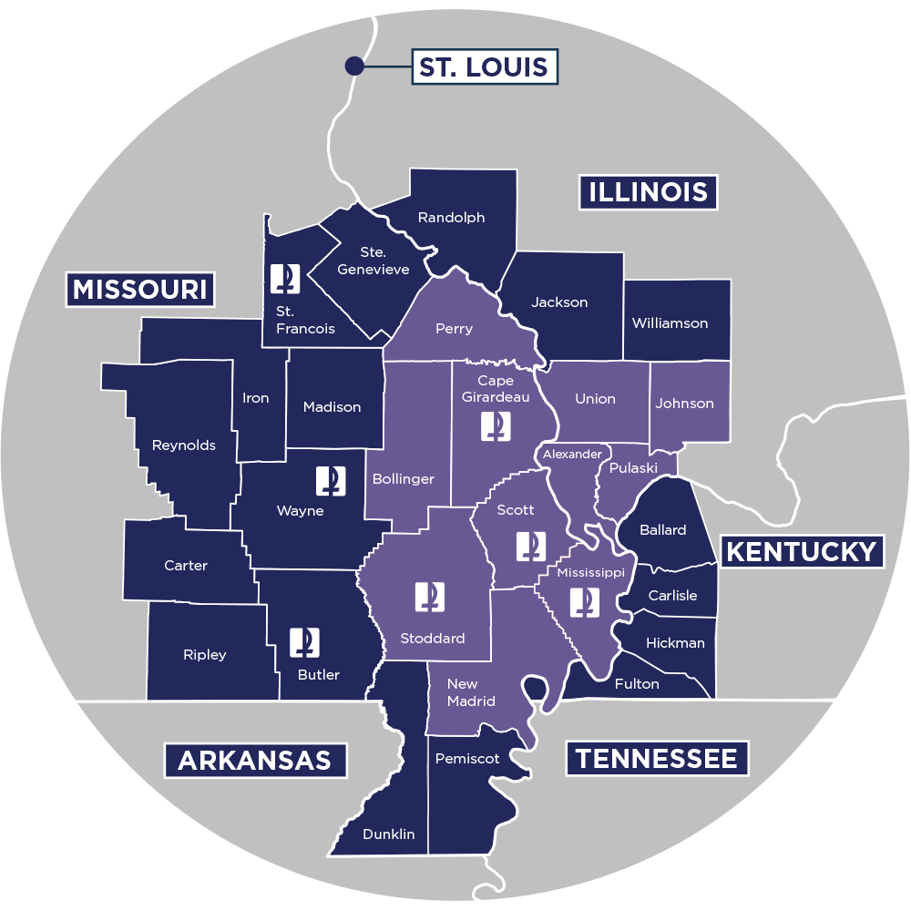 Saint Francis Health Plans Service Area Map
